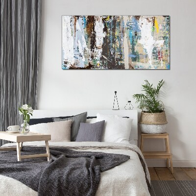 Foto op glas Abstract mozaïek van kleuren