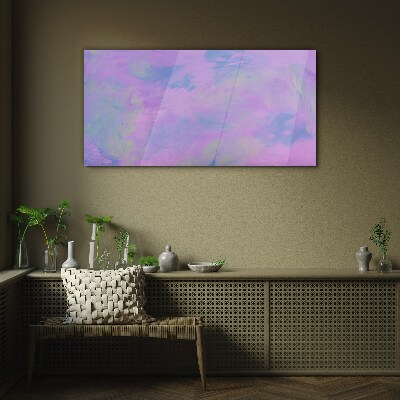 Schilderij op glas Delicate tinten paars en blauw