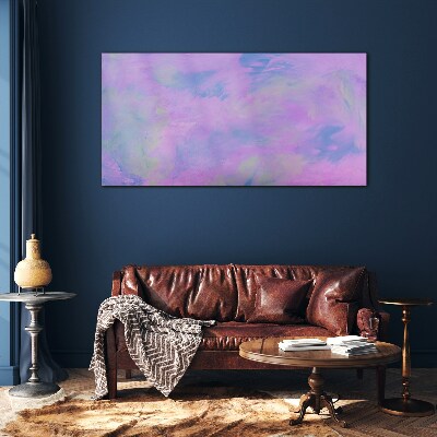 Schilderij op glas Delicate tinten paars en blauw