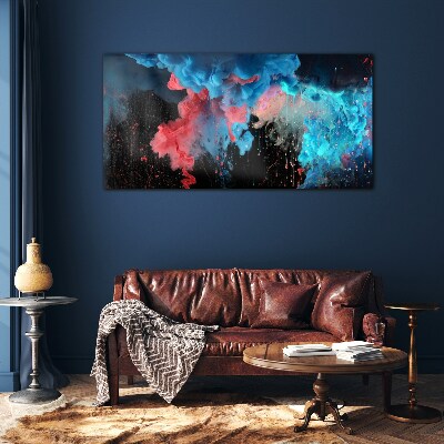 Foto op glas Een kosmische explosie van kleuren