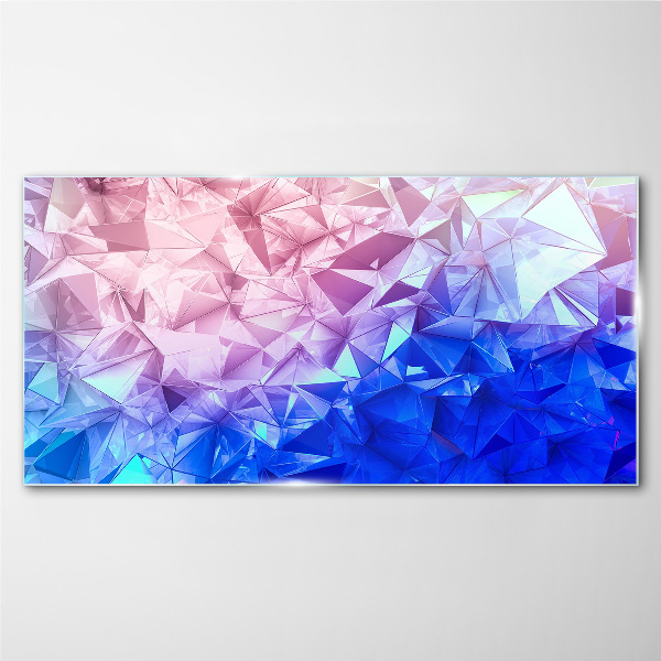 Foto op glas Caleidoscopische tinten ijs