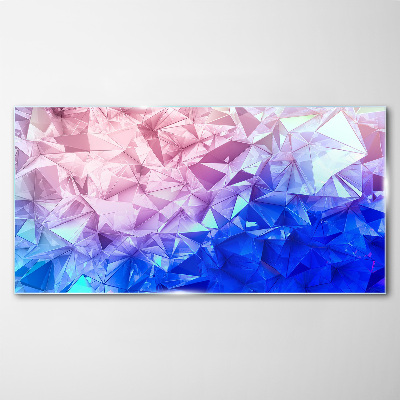 Foto op glas Caleidoscopische tinten ijs