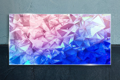 Foto op glas Caleidoscopische tinten ijs