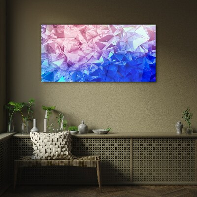 Foto op glas Caleidoscopische tinten ijs