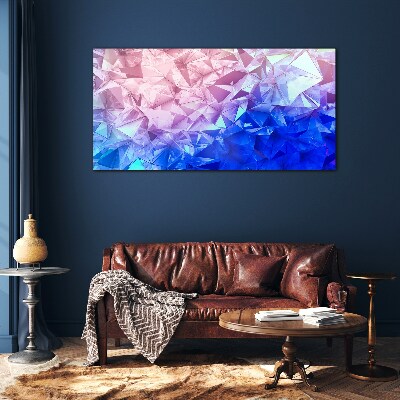 Foto op glas Caleidoscopische tinten ijs