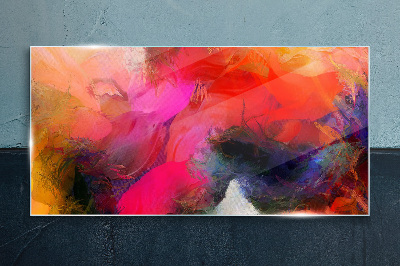 Foto op glas Kleurrijke expressie van abstractie