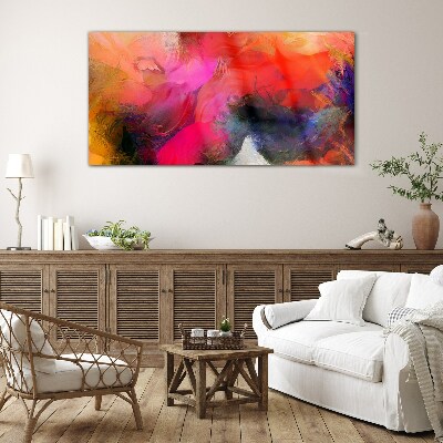 Foto op glas Kleurrijke expressie van abstractie