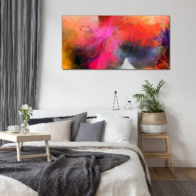 Foto op glas Kleurrijke expressie van abstractie