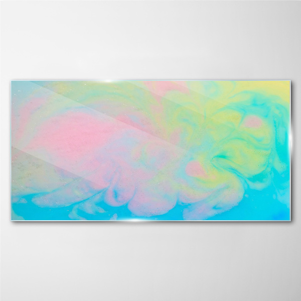 Foto op glas Pasteldromen in beweging