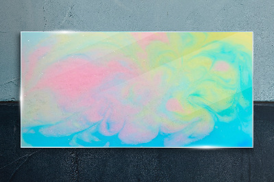 Foto op glas Pasteldromen in beweging