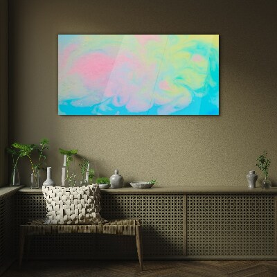 Foto op glas Pasteldromen in beweging