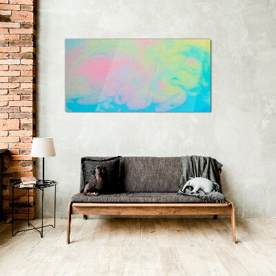 Foto op glas Pasteldromen in beweging