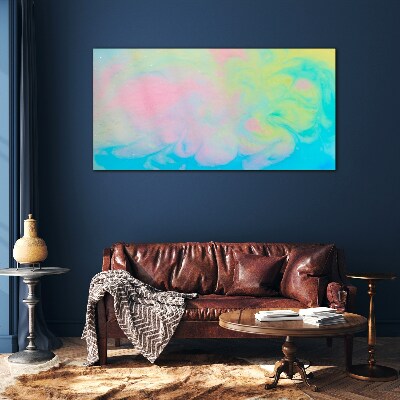 Foto op glas Pasteldromen in beweging