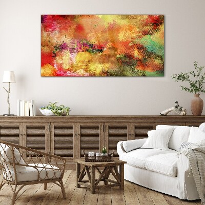Glas foto Kleurrijke abstracte chaos