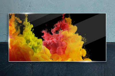 Schilderij op glas Kleuren in beweging