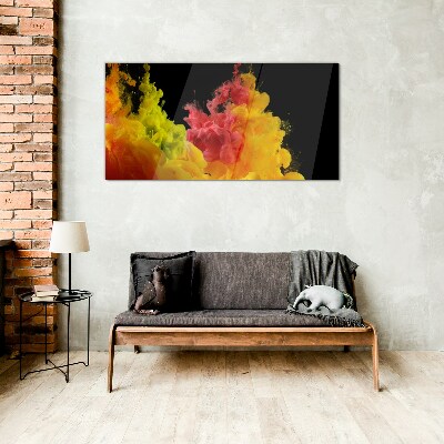 Schilderij op glas Kleuren in beweging