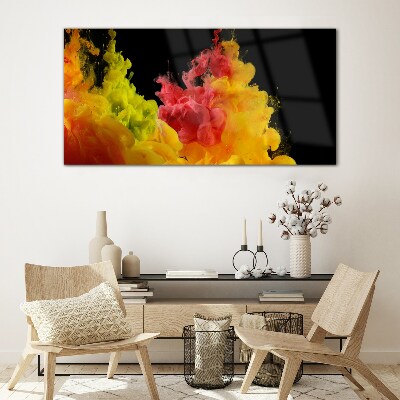 Schilderij op glas Kleuren in beweging