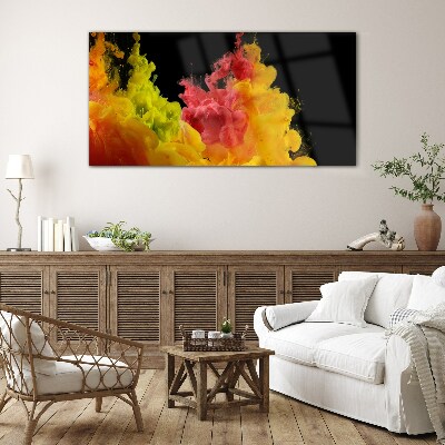 Schilderij op glas Kleuren in beweging