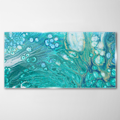 Glas foto Oceaan golven in glas