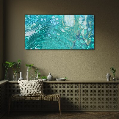 Glas foto Oceaan golven in glas