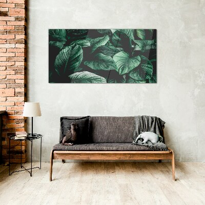 Glas foto Groene symfonie van bladeren