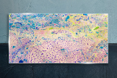 Foto op glas De kleurrijke chaos van abstractie