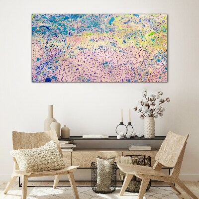 Foto op glas De kleurrijke chaos van abstractie