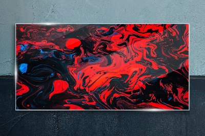 Glas foto Kosmische dans van kleuren