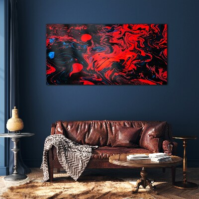 Glas foto Kosmische dans van kleuren