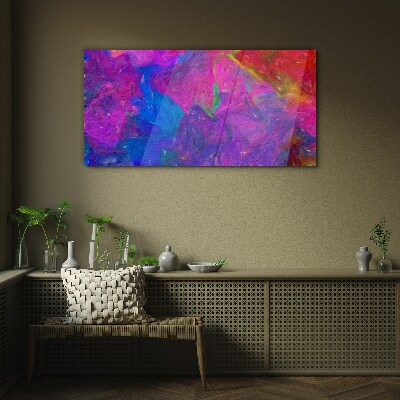 Glas foto Een kleurrijke wervelwind van emoties