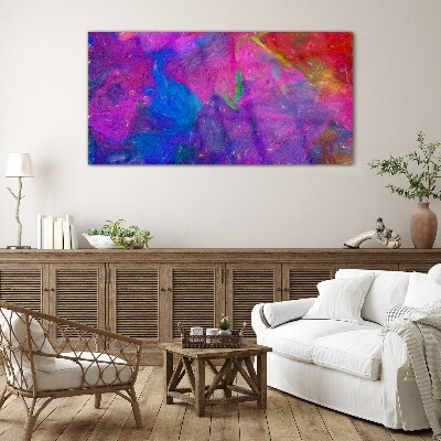 Glas foto Een kleurrijke wervelwind van emoties