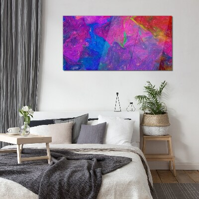 Glas foto Een kleurrijke wervelwind van emoties