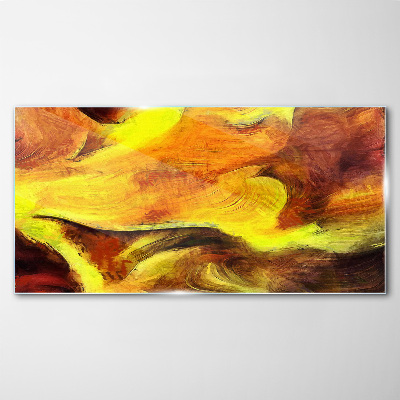 Schilderij op glas Levendige kleuren in beweging