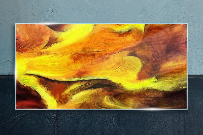 Schilderij op glas Levendige kleuren in beweging