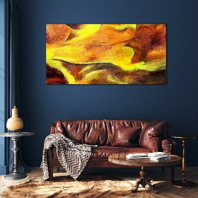 Schilderij op glas Levendige kleuren in beweging