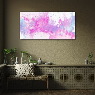 Schilderij op glas Roze waterexplosies