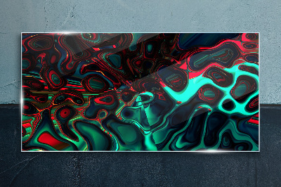 Glas foto Abstracte kleurgolven