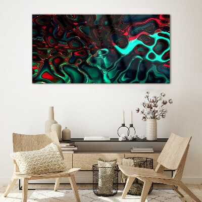 Glas foto Abstracte kleurgolven