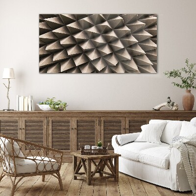 Foto op glas Geometrie van driedimensionale vormen