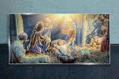 Foto op glas Geboorte van Jezus