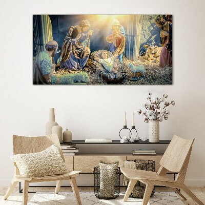 Foto op glas Geboorte van Jezus