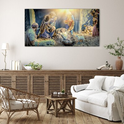 Foto op glas Geboorte van Jezus