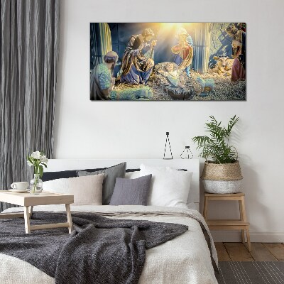 Foto op glas Geboorte van Jezus