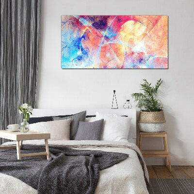 Glas foto Abstracte kleuren in beweging