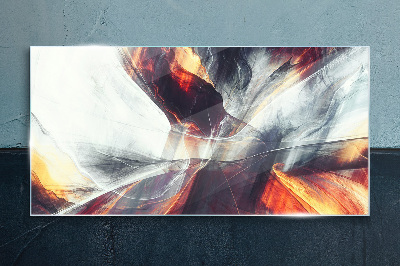 Schilderij op glas Dynamische kleurtransformaties