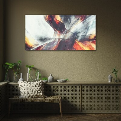 Schilderij op glas Dynamische kleurtransformaties