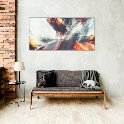 Schilderij op glas Dynamische kleurtransformaties