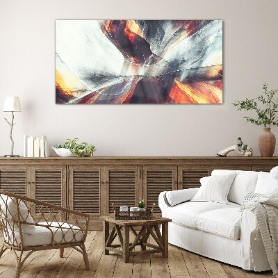 Schilderij op glas Dynamische kleurtransformaties