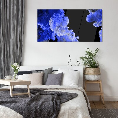 Foto op glas Lucht met blauwe wolken