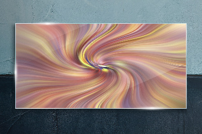 Schilderij op glas Een wervelwind van kleurrijke emoties